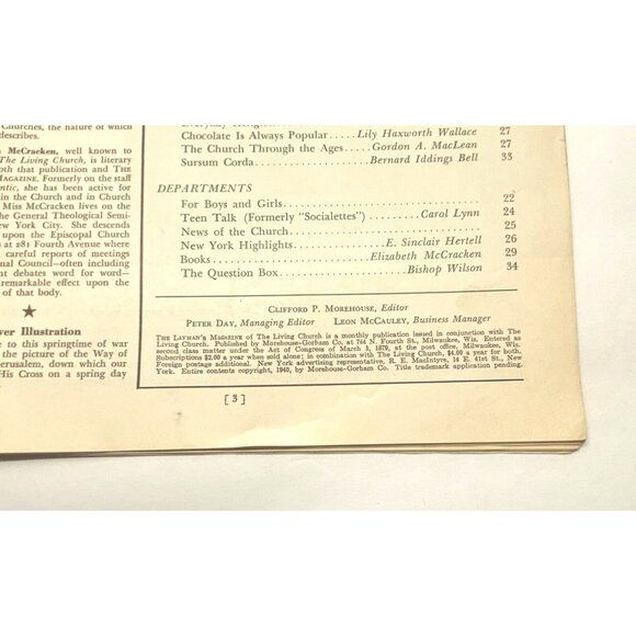 The Laymans Magazine May 1940 Episcopal Living Church News Vintage Christian - Picture 5 of 11